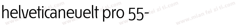 helveticaneuelt pro 55字体转换